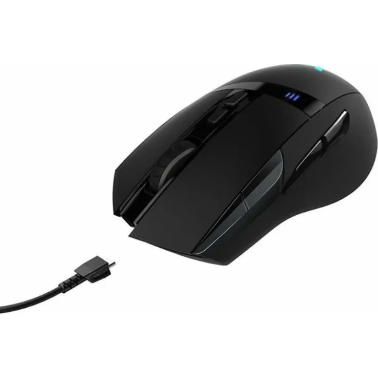 Rapoo VPRO VT350 Gaming-Maus mit Dual-Mode Anschluss (kabellos-kabelgebunden), optischer 5000 DPI Sensor, schwarz