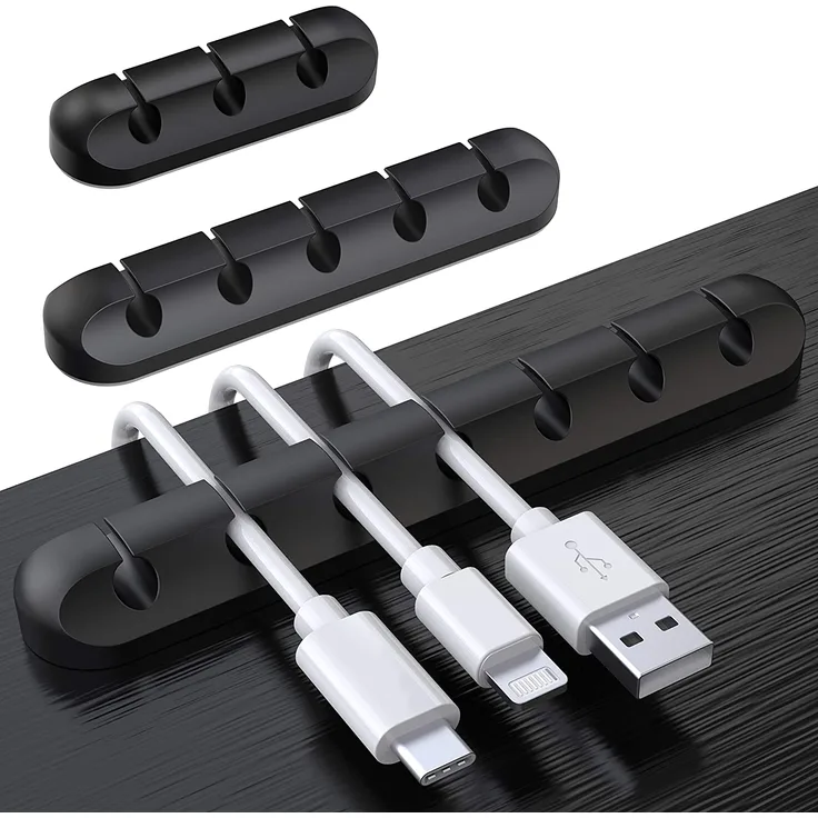 SOULWIT Kabelhalter Kabelclips Kabel Management 3-Pack Kabel Clips kabelmanagement Kabel Organizer Vielzwecke Kabelführung Silikon Set für - Preisvergleich