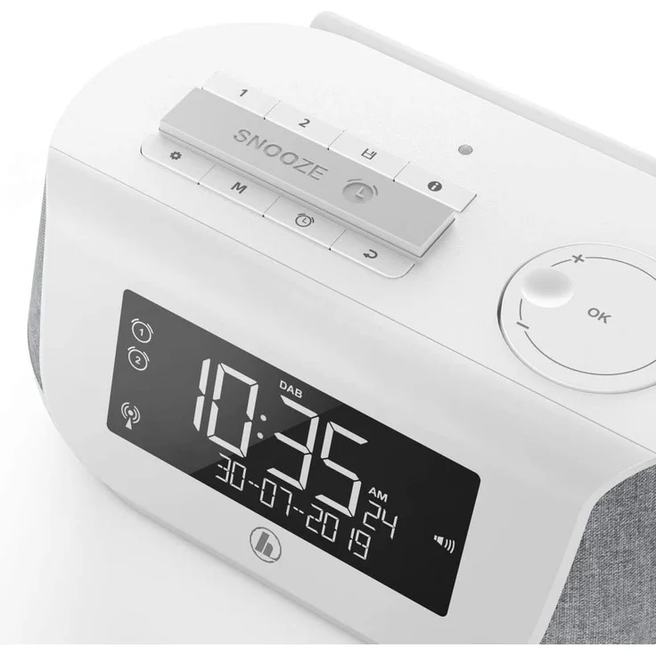 Hama DR36SBT 00054231 Radiowecker mit Bluetooth, LCD-Display, weiß – Bild 8
