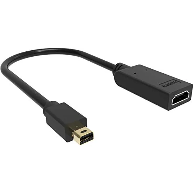 Vision TC-MDPHDMI-BL - Videokabel-Adapter (Mini DisplayPort, HDMI Typ A (Standard), Männlich, Weiblich, Gerade, Gerade)