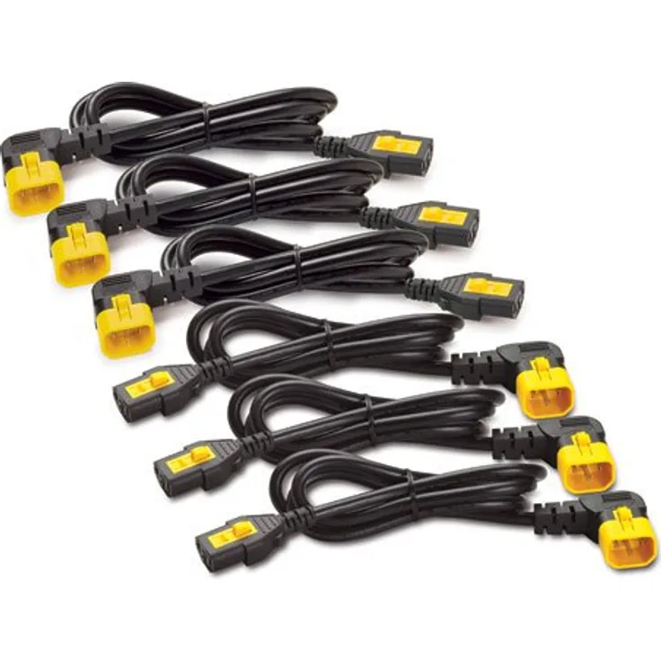APC 6X Stromkabel C13 - C14 1,8m abgewinkelt