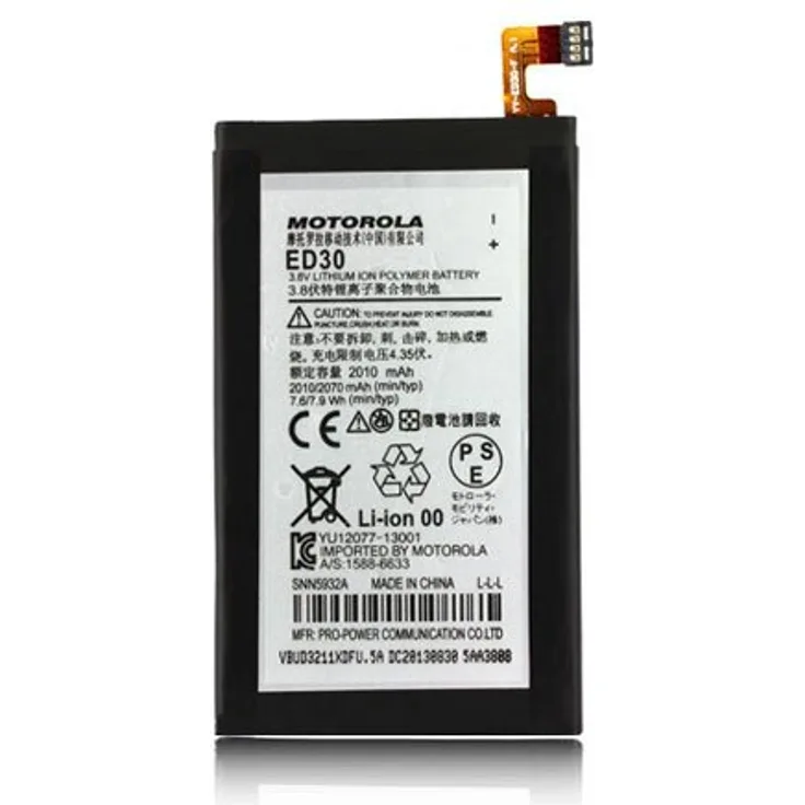 Original Motorola Akku ED30 Für Moto G, X1032  2010 mAh Li-Ion Bulk