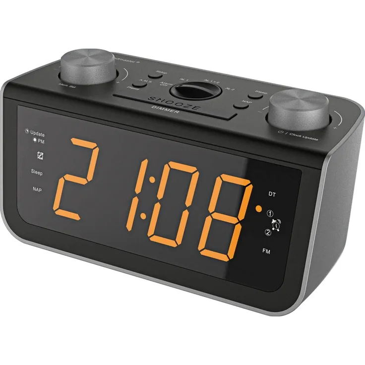 Soundmaster FUR5005 Radiowecker, LED-Anzeige, schwarz