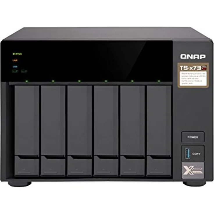 QNAP TS-673-8G 6-Bay NAS Desktop-Gehäuse mit 8GB RAM