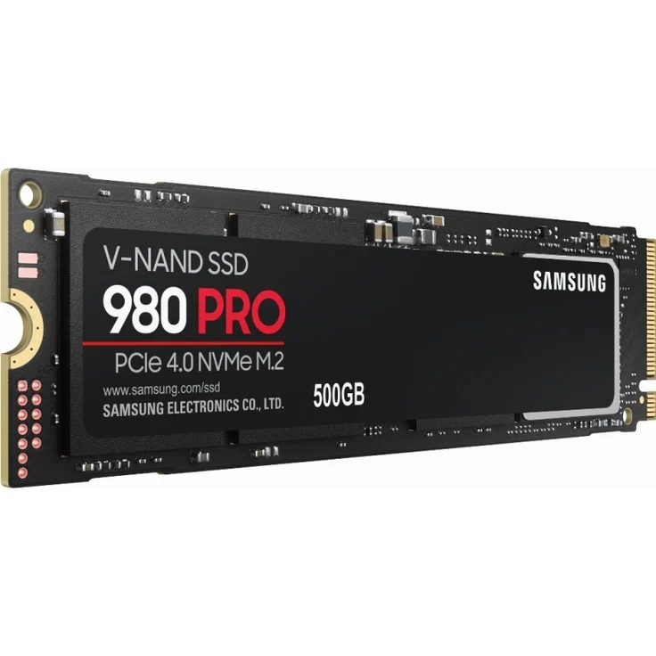 Samsung 980 PRO MZ-V8P500BW - Solid-State-Disk - verschlüsselt - 500 GB - intern - M.2 2280 - PCI Express 4.0 x4 (NVMe) - Puffer: 512 MB - 256-Bit-AES - TCG Opal Encryption (MZ-V8P500BW) – Bild 3