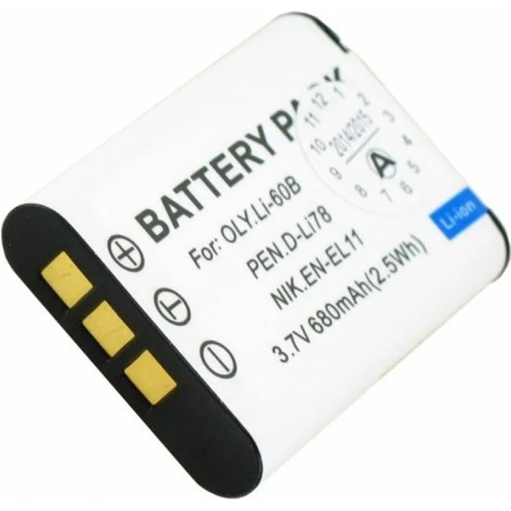 AccuCell Akku passend für Pentax D-LI78, Optio M50, V20, W60