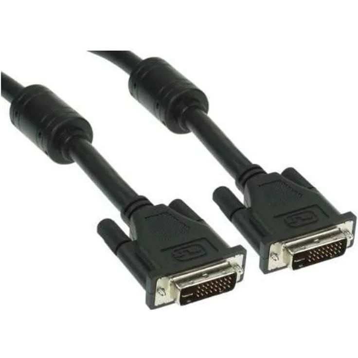 InLine DVI-I Kabel, digital/analog, 18+5 St/St, Single Link, 2 Ferrite, 2m (17771)