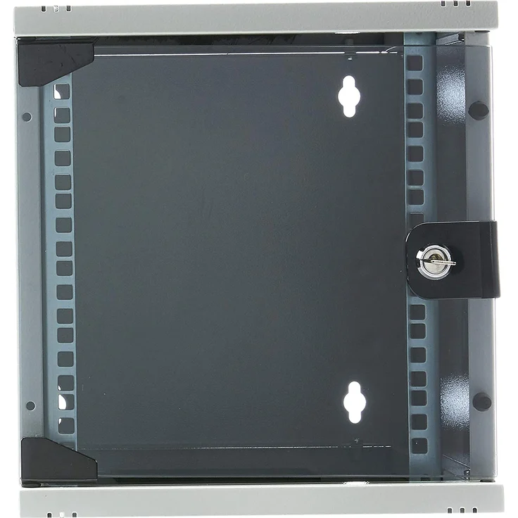 DIGITUS 10-Zoll Set - Netzwerk-Schrank 6HE - Fachboden - Steckdosenleiste - 8-Port Patch-Panel - 8-Port Gigabit-Switch – Bild 3