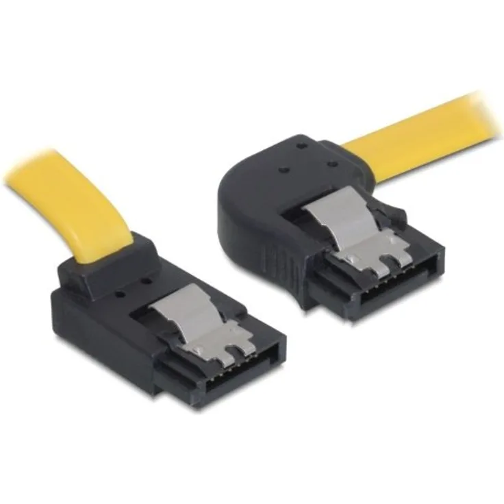 DeLOCK - Serial ATA-Kabel - Serial ATA 150/300 - Serial ATA, 7-polig - Serial ATA, 7-polig - 30cm - Abgewinkelt rechts, verriegelt (82523)
