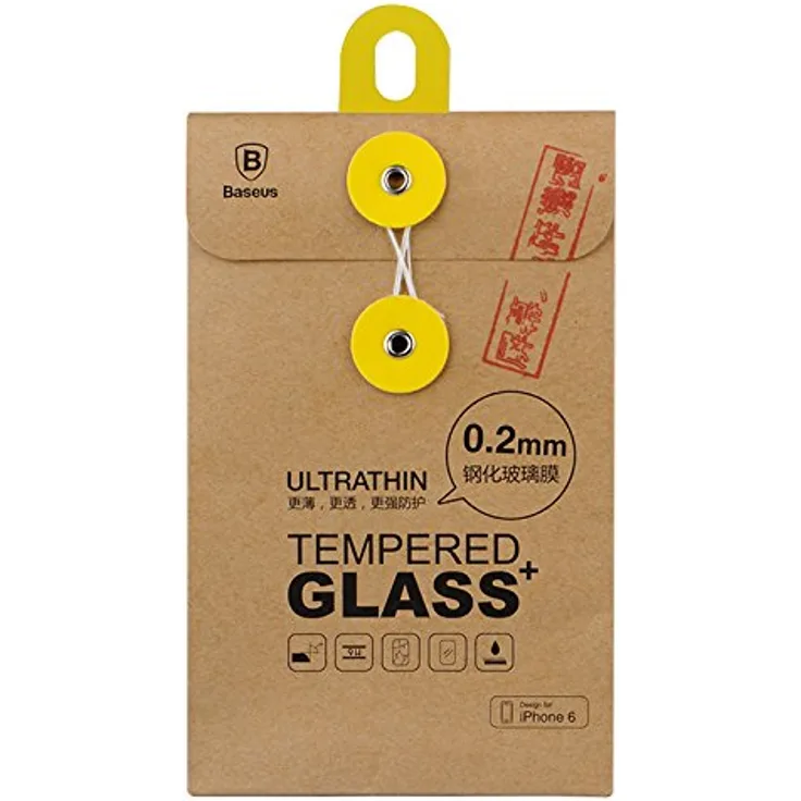 Baseus - SGAPIPH6-TH - Ultra dünn Tempered Glas Displayschutzfolie - 0,2mm - Apple iPhone 6, 6s