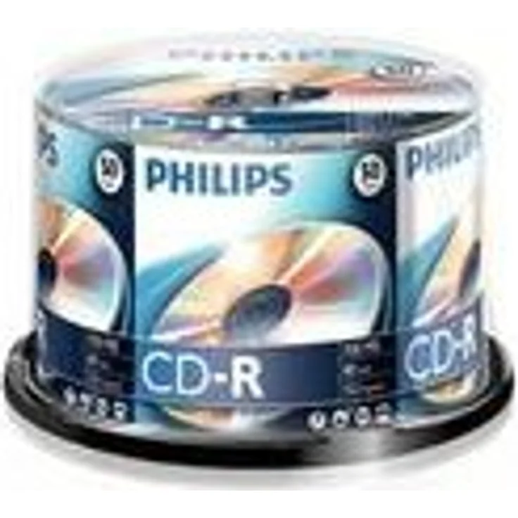 Philips CD-R Rohlinge (700 MB Data- 80 Minuten, 52x High Speed Aufnahme, 50er Spindel) – Bild 1