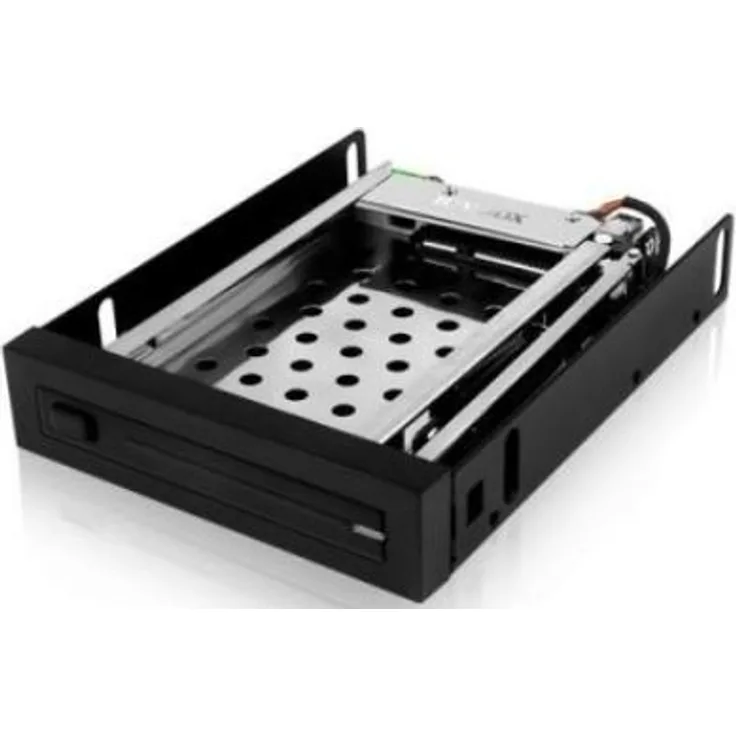ICY BOX Wechselrahmen für SSD-HDD 2,5'' in 3,5'' Schacht, SATA III, HotSwap, Aluminium Kunststoff, Schwarz,IB-2216STS,Für 1x 2,5 Zoll