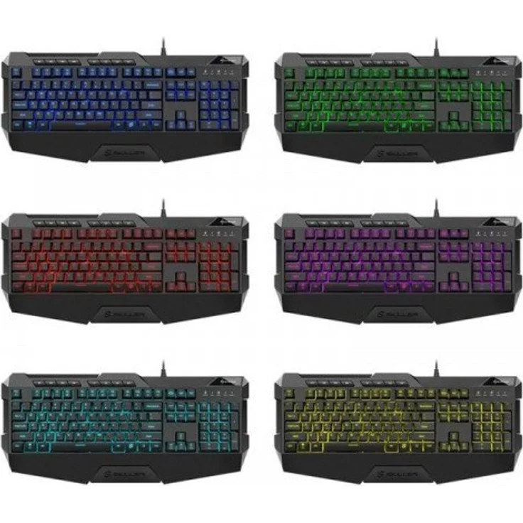 Sharkoon Skiller SGK4 - Tastatur - Hintergrundbeleuchtung - USB - Deutsch QWERTZ (4044951020454) – Bild 2