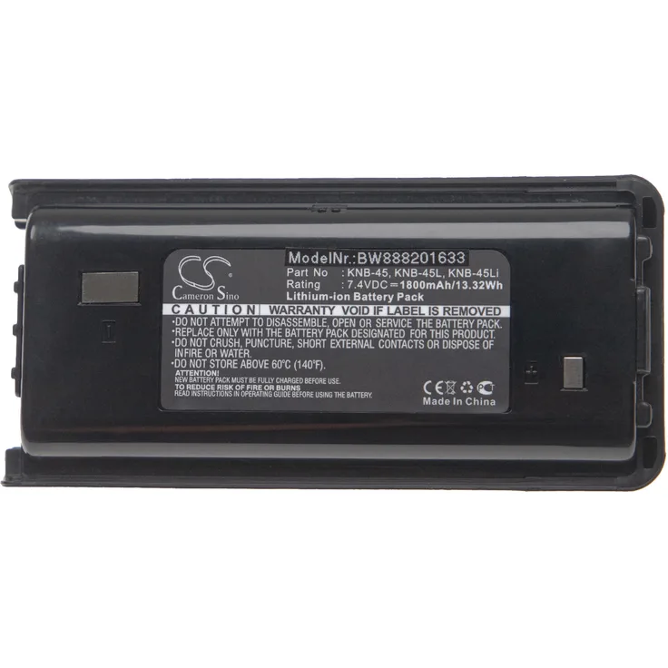 VHBW Akku Ersatz für Kenwood KNB-45, KNB-45L, KNB-45Li für Funkgerät, Walkie Talkie (1800mAh 7,4V Li-Ion)