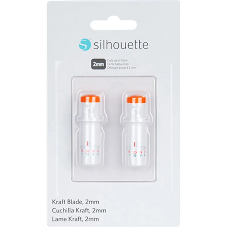 SIL 2mm Kraft Messer für Silhouette CAMEO 3 und Portrait 2 Plotter im Doppelpack – Bild 1