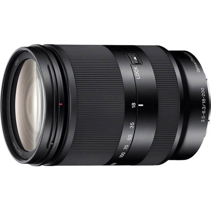 Sony SEL-P18200 Powerzoom-Objektiv (18-200 mm, F3.5?6.3, OSS, APS-C, geeignet für A6000, A5100, A5000 und Nex Serien, E-Mount) schwarz – Bild 1