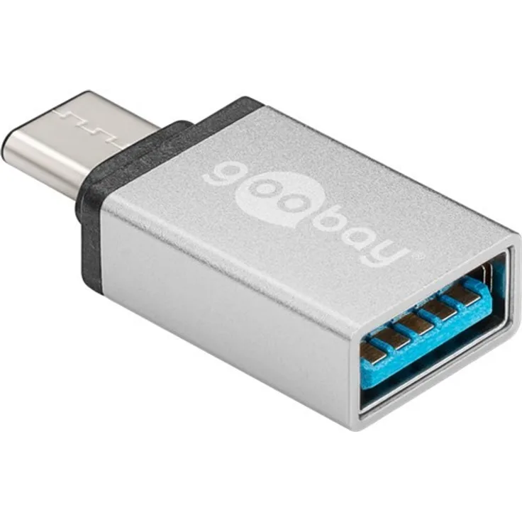 Goobay 56620 Adapter USB-C auf USB A 3.0, silber