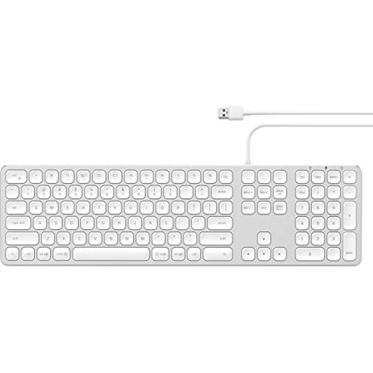 Satechi Aluminum Wired Keyboard - Tastatur - USB - Deutsch QWERTZ - Silber (ST-AMWKS-DE)