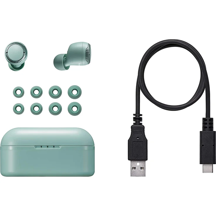 Panasonic RZ-S300WE-G True Wireless In-Ear Kopfhörer, mit Bluetooth, Mikrofon, spritzwassergeschützt, grün – Bild 4