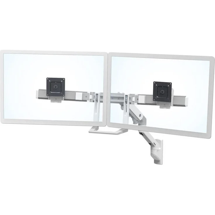 ERGOTRON HX dual Monitor Wandhalterung Weiss bis 81,3cm 32Zoll bis 7,9kg belastbar 29,2cm anheben VESA 75x75 100x100 mm – Bild 1