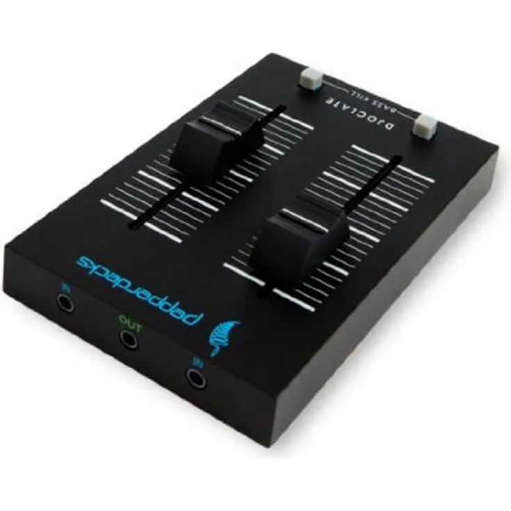 Pepperdecks DJOCLATE Pocket Size Mischpult (2 Kanäle, Bass Kill, Tasche, 2X Kabel)