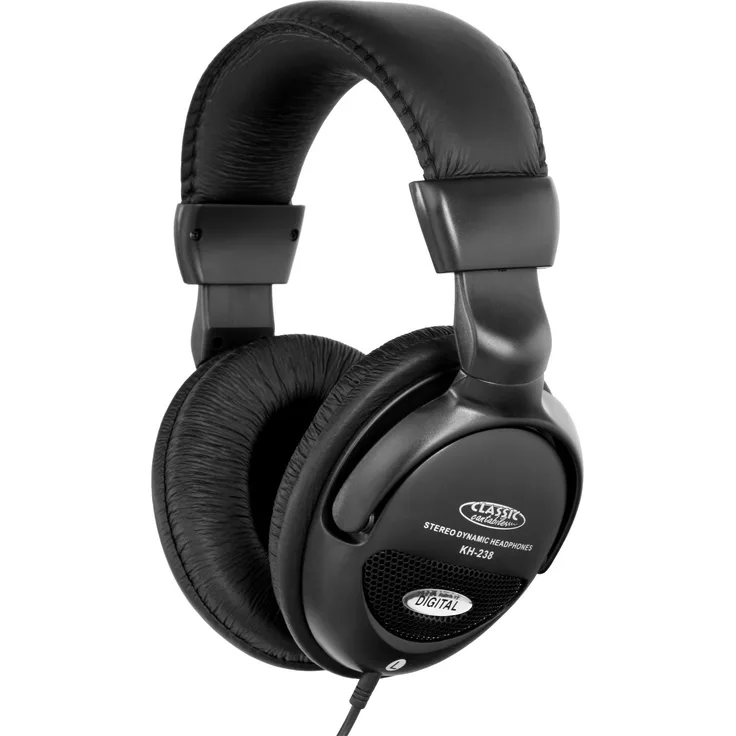Classic Cantabile KH-238 Kopfhörer (20-20000 Hz, 4m Kabel, Lautstärkeregelung, 12-Fach verstellbar, vergoldete Klinkenstecker, Schwarz)