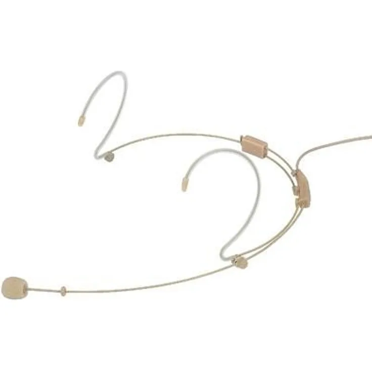 MONACOR HSE-140-SK Ultraleichtes Kopfbügelmikrofon für Kinder, beige