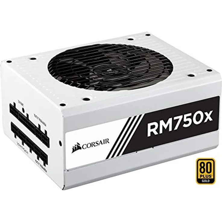 Corsair RM750x PC-Netzteil (Voll-Modulares Kabelmanagement, 80 Plus Gold, 750 Watt, EU) weiß