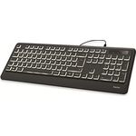 Hama ''KC-550'' - Tastatur - hinterleuchtet - USB - QWERTZ - Deutsch - Schwarz (182671)