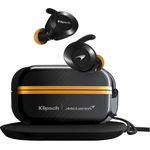 Klipsch T5 II Sport - MCLAREN Edition - True Wireless In-Ear-Kopfhörer, spritzwassergeschützt (IP67), 8 Stunden Akkulaufzeit, Mikrofon, schwarz