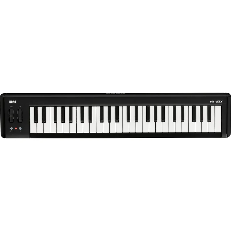 KORG microKEY2 49 Keyboard, 49 Tasten, schwarz, Controller, MIDI-Keyboard für Musik- bzw. Studioproduktionen – Bild 1