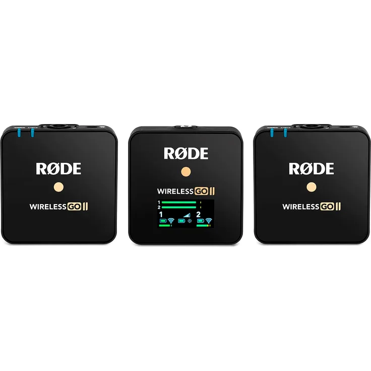 RODE Wireless GO II Digitales 2-Kanal Drahtlos-Mikrofonsystem