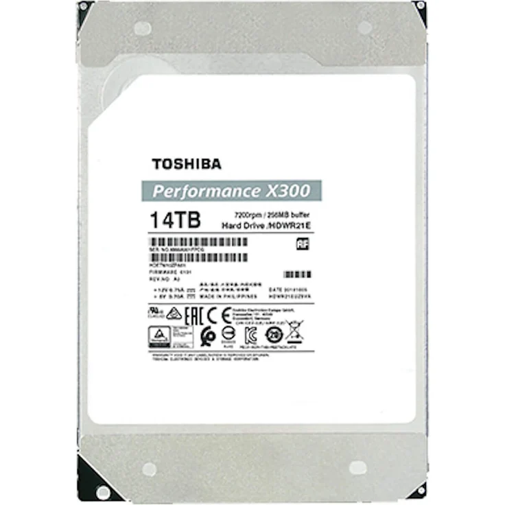 Toshiba X300 Performance - Festplatte - 14 TB - intern - 3.5 Zoll (8.9 cm) - SATA 6Gb/s - 7200 rpm - Puffer: 256 MB (HDWR21EEZSTA) - Preisvergleich – Bild 3