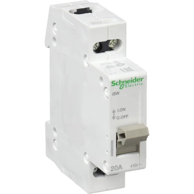 Schneider A9S60220 LastLasttrennschalteriSW, 2P, 20A, 415V