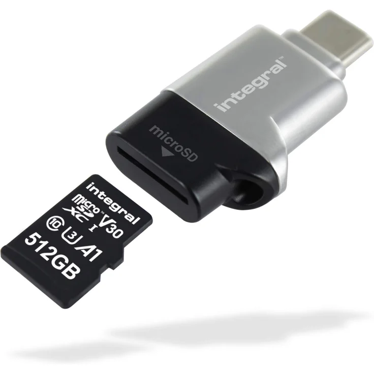 Integral Micro SD Kartenleser USB 3.0-USB C Typ C OTG Speicherkartenadapter für Micro SD, microSDHC, microSDXC – Bild 1