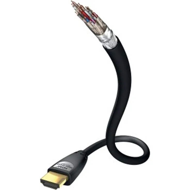 inakustik – 00324550 – Star Standard HDMI 2.0b Kabel mit Ethernet | Für die Übertragung von Ultra HD Signalen | 5,0m in Schwarz | 2160p - 4K 25-30Hz - Audio Return Channel - HD-Audio