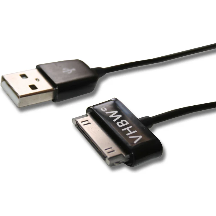VHBW USB Datenkabel passend für Samsung Galaxy P1000, Tab 2 GT-P5110, GT-P5100, Galaxy Note 10.1 GT-N8000, GT-N8010, 10.1 LTE GT-N8020 – Bild 1