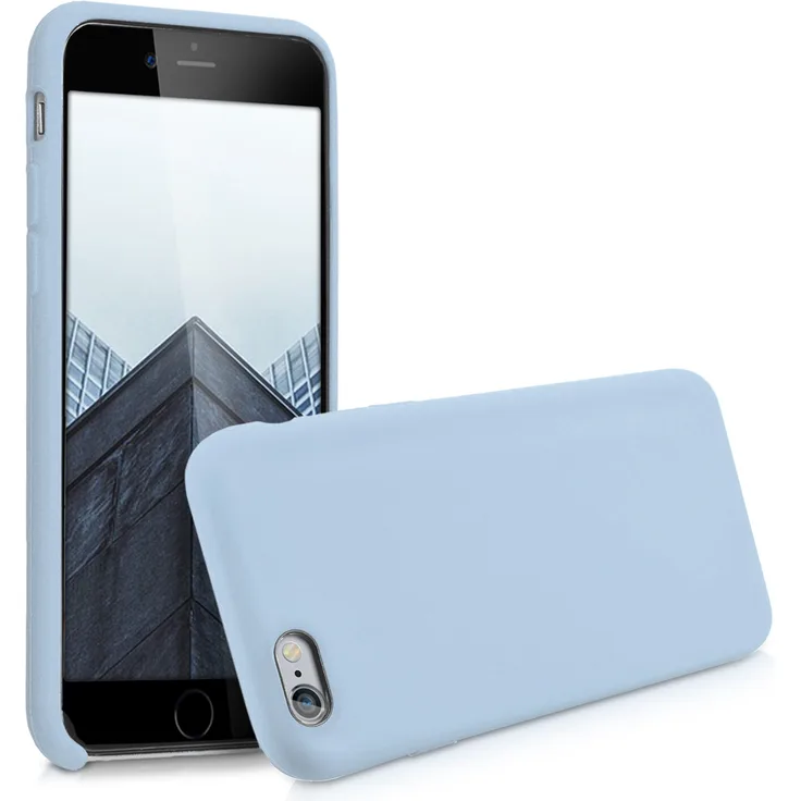 kwmobile TPU Case gummiert für Apple iPhone 6 / 6S Hellblau matt