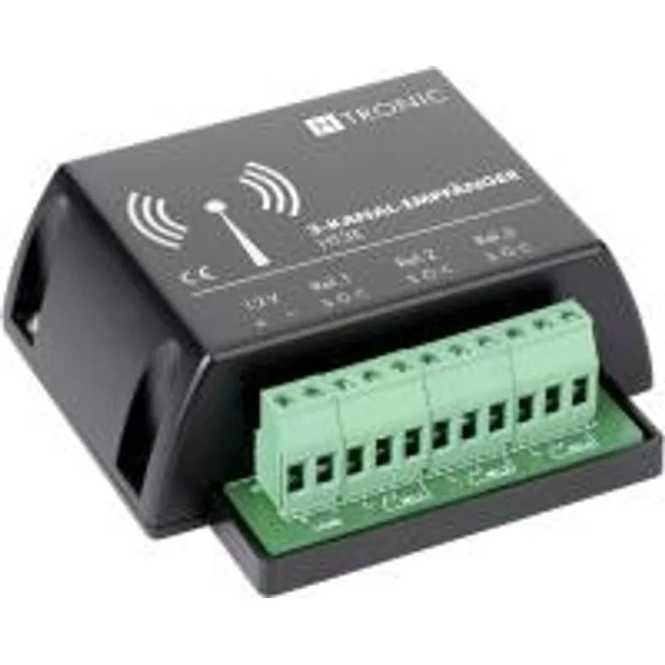H-Tronic 3-Kanal-Funkempfänger HT3E 1618255 Funkfrequenz 868,35 MHz Reichweite max. (im Freifeld) 200 m (1618255)