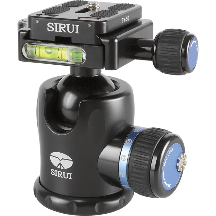 Sirui K-10X Stativkopf (Alu, inkl. Wechselplatte TY-50) schwarz
