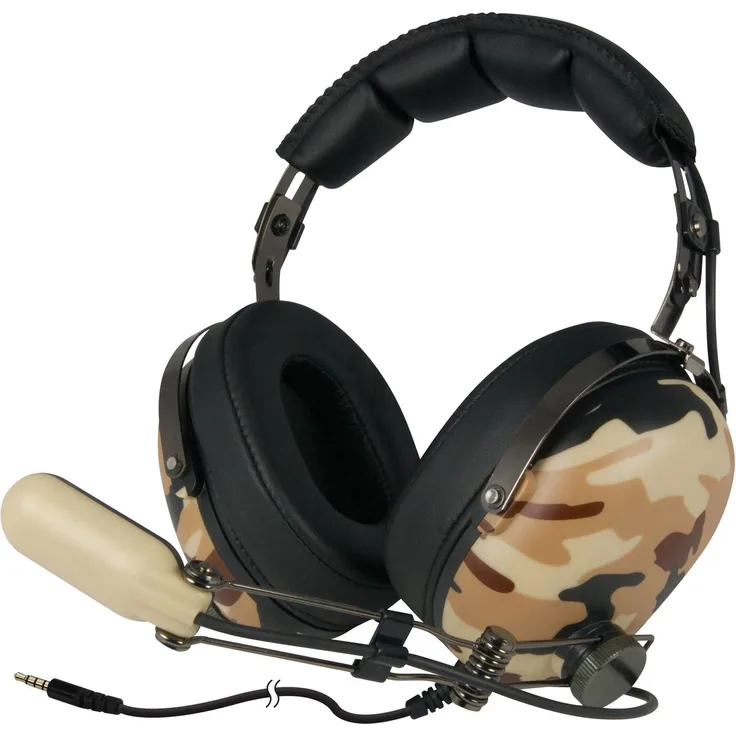 ARCTIC P533 - Gaming Headset, Over-Ear Kopfhörer für PlayStation 4 & Xbox One, Stereo-Headset für PC, Gelenkmikrofon, Noise-Cancelling, Hoher Tragekomfort, Geschlossenes Headset - Military