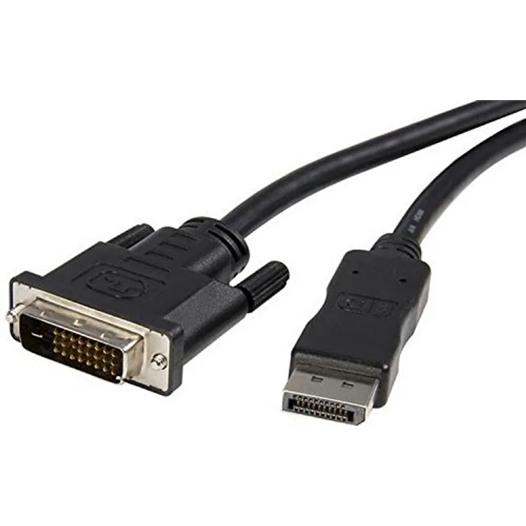 StarTech.com StarTech.com DP2DVIMM6 DisplayPort auf DVI Adapter (1,8 m, 1920x1200, Verbindungskabel, Multi-Monitor)