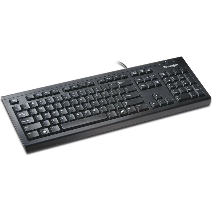 Kensington ValuKeyboard - Tastatur - USB - GB QWERTY - Schwarz (1500109)