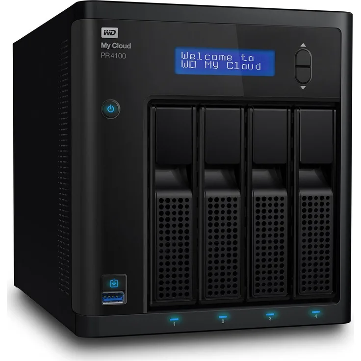 WD 16 TB My Cloud Pro PR4100 Pro Serie 4-Bay Network Attached Storage - NAS - WDBNFA0160KBK-EESN