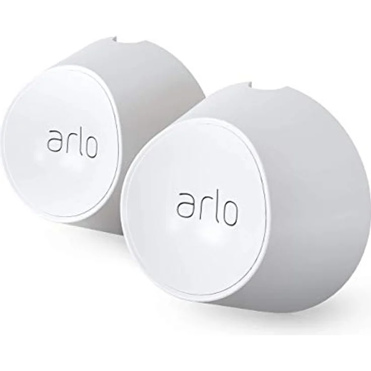 Arlo Zubehör, Magnetische Wandhalterungen (offiziell, 2er Set, Innen-Außen, nur mit kabelloser Arlo Ultra und Pro3 Überwachungskamera kompatibel) VMA5000, weiß