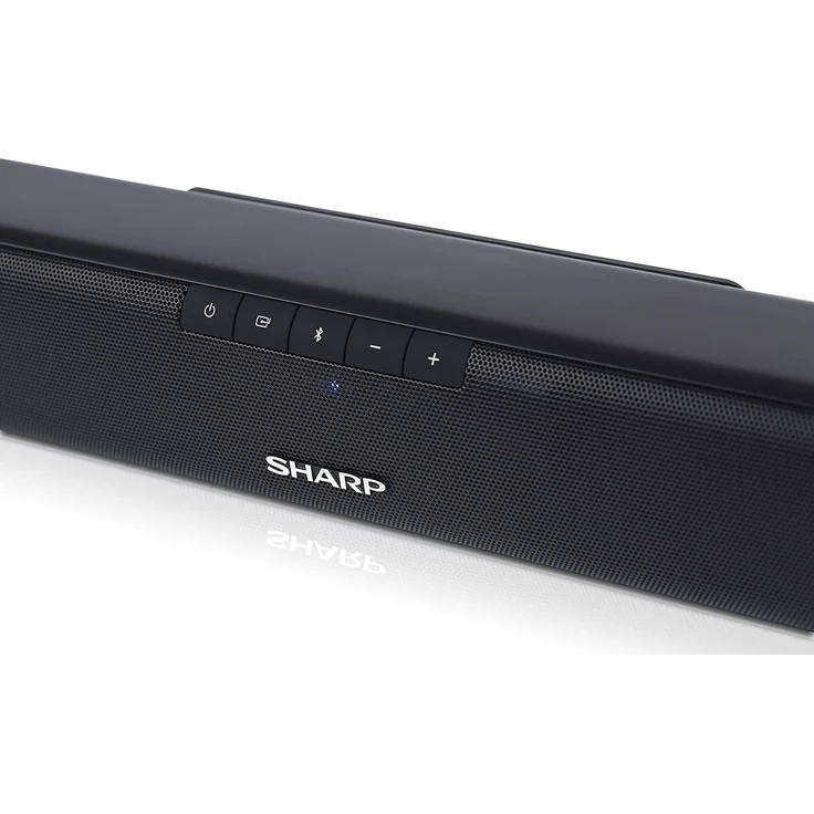 Sharp HT-SB110 2.0 Slim 2.0 Soundbar, kabellos/kabelgebunden, geeignet für TV, schwarz (2018) – Bild 9