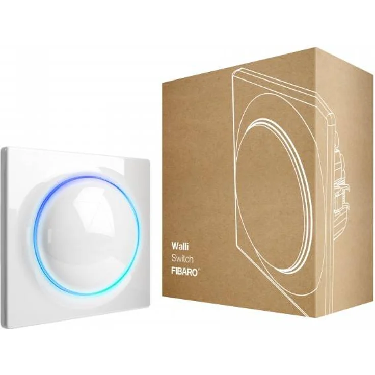 FIBARO Walli Switch - Z-Wave Plus Unterputz Relaisschalter, Drahtloser Ein-Aus-Auslöser, FGWDSEU-221 – Bild 1