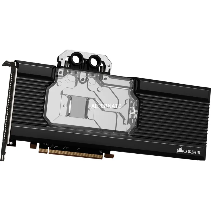 Corsair Hydro X Series, XG7 RGB RX-SERIES GPU-Wasserkühler für Radeon RX 5700 XT (präzise Konstruktion, Aluminium Rückwand, Durchflussanzeige, anpassbare RGB-Beleuchtung), Schwarz