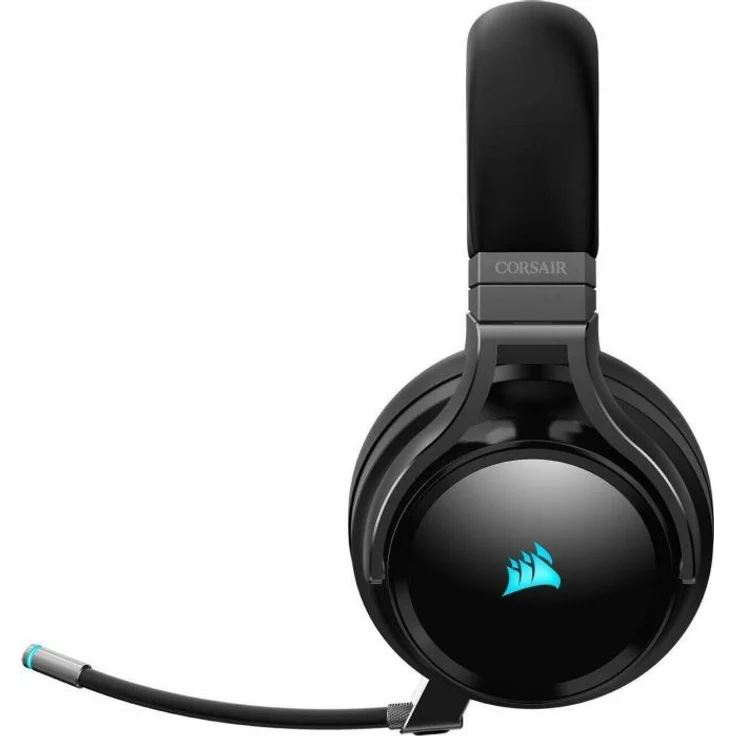 Corsair Virtuoso RGB Wireless High-Fidelity Gaming Headset (Slipstream Technologie, 7.1 Surround Sound, iCUE RGB, für PC, Xbox One, PS4, Switch und Mobilgeräte) carbon – Bild 4