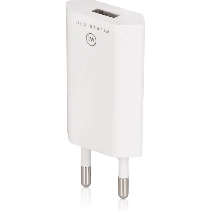 Wicked Chili Ultra Slim Pro Series USB Netzteil für Bluetooth Lautsprecher (1000mA) weiß